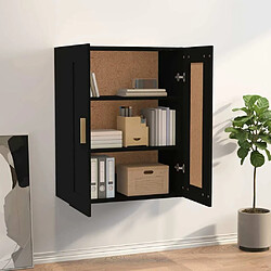 Avis Maison Chic Armoire murale,Meuble de Rangement pour salon,cuisine Noir 69,5x32,5x90 cm Bois d'ingénierie -MN70672