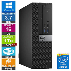 PC Dell Optiplex 5040 SFF i3-6100 3.70GHz 16Go/1To SSD Wifi W10