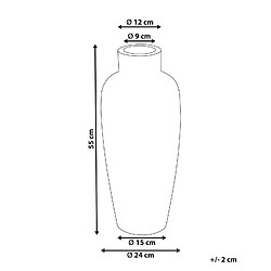 Avis Beliani Vase décoratif GONNOS fait à la main Céramique 55 cm Vert