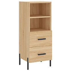 Maison Chic Buffet,Meuble de Rangement,commode pour salon,Cuisine Chêne sonoma 34,5x34x90 cm Bois d'ingénierie -MN72328