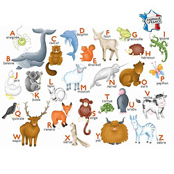 Puzzles Michele Wilson Puzzle en bois Fait Main 12 pièces : L'Alphabet des Animaux 