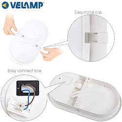 VELAMP TARTARUGA-XXL2: applique LED 20W blanche, 1600 lumen. IP65