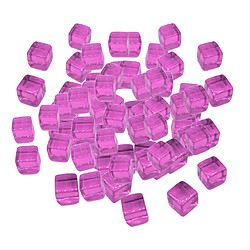 100pcs 10mm coloré dés jeux de société cube pour parti KTV jouets violet