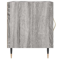 Maison Chic Table de chevet, Table de Nuit pour chambre salon sonoma gris 40x40x50 cm bois d'ingénierie pas cher