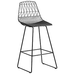 Acheter Beliani Tabouret de bar Set de 2 Métal Noir PRESTON