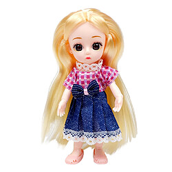 16cm 6 Pouces Flexible BJD 13 Joints Poupée Avec Vêtements Chaussures Robe Jean bjd smart ball jointed dolls mignonne belle