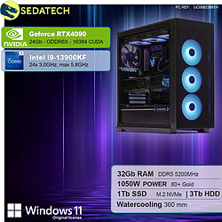 Sedatech PC Gamer Pro • Intel i9-13900KF • RTX4090 • 32Go DDR5 • 1To SSD M.2 • 3To HDD • Windows 11