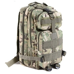 Yonis Sac à dos randonnée Sac à Dos Tactique Militaire Unisexe Randonnée Imperméable Camouflage Vert Clair YONIS