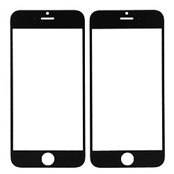 Avis Wewoo Pour iPhone 6 Lentille extérieure blanc en verre d'écran avant 5 PCS Noir + 5 PCS pièce détachée