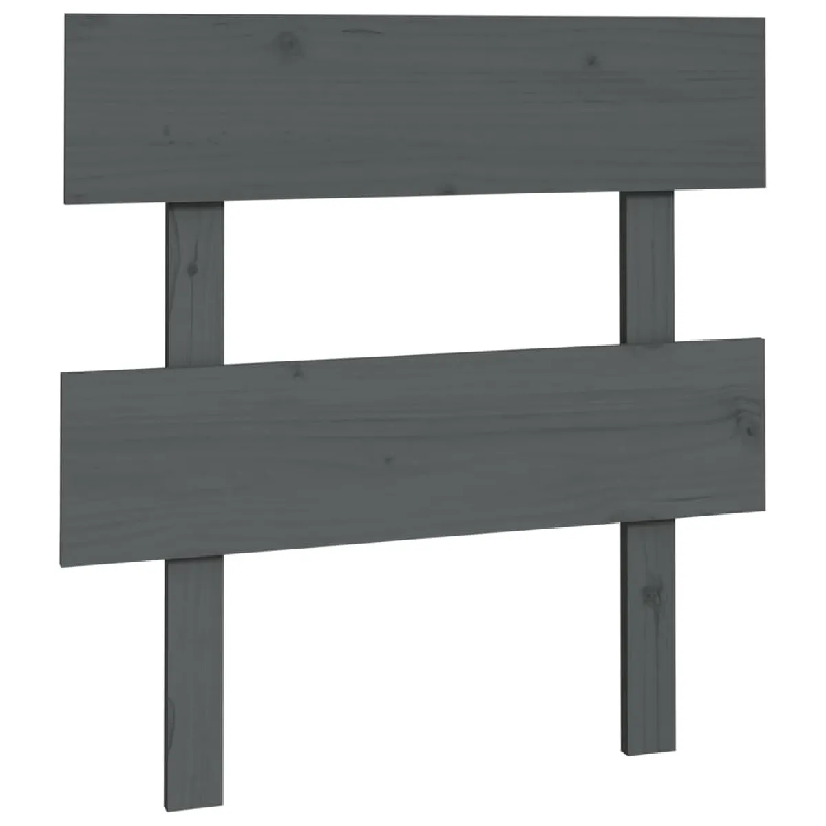 Maison Chic Tête de lit scandinave,Meuble de chambre Gris 103,5x3x81 cm Bois massif de pin -MN50155