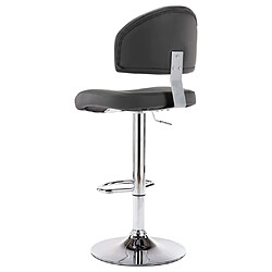 vidaXL Tabouret de bar Gris Similicuir