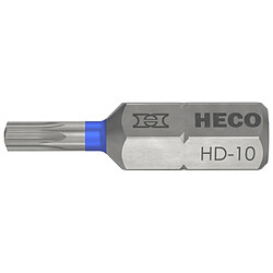 Heco - Schrauben Embouts HECO SCHRAUBEN - Empreinte Heco-Drive HD-10 L 25 mm - Blister de 10 - 57093