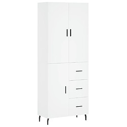 Maison Chic Buffet,Meuble de Rangement,commode pour salon,Cuisine Blanc 69,5x34x180 cm Bois d'ingénierie -MN57891