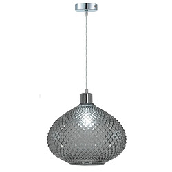 Sampa Eclairage plafond design Foly 120cm réglable verre gris fumé compatible LED Suspension (ou plafonnier) Foly de la marque Sampa Helios en verre gris fumé, puissance maximale ...