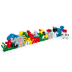 SMALL FOOT Puzzle pour enfant des animaux alphabétique Justine 