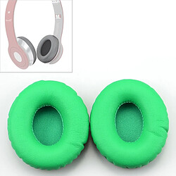 Wewoo Coussinets Mousse 2 PCS pour Beats Solo HD / 1.0 casque couverture en cuir de protection éponge cache-oreilles vert