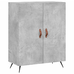 Maison Chic Buffet,Meuble de Rangement,commode pour salon,Cuisine gris béton 69,5x34x90 cm bois d'ingénierie -MN48784