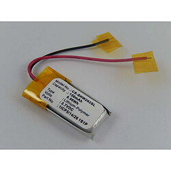 vhbw Li-Polymer batterie 150mAh (3.7V) pour MP3 Player Sony NWZ-W262 comme 1ICP5/14/26 1S1P.