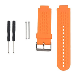 Wewoo Bracelet pour montre connectée Dragonne Sport en silicone Garmin Approach S2 / S4 Orange 