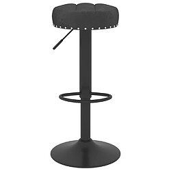 Avis vidaXL Tabourets de bar lot de 2 Noir Velours