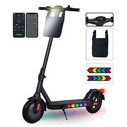 YOMME MOBILITÉ Trottinette Electrique 350w - Sac Et Autocollants Réfléchissants offerts - Fw-H10m - Pneu 10" - Vitesse Max 30km/H - Autonomie 30km - Led Affichage - Scooter Pour Adultes