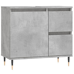 vidaXL Armoire de salle de bain gris béton 65x33x60 cm