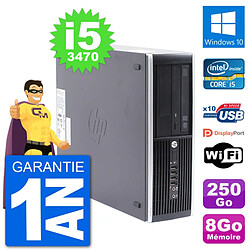 PC HP Compaq Pro 6300 SFF Intel i5-3470 RAM 8Go Disque Dur 250Go Windows 10 Wifi - Occasion