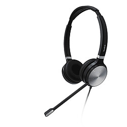 Yealink UH36 Dual Casque Avec fil Arceau Bureau/Centre d'appels USB Type-A Noir, Argent