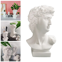 Avis David Head Plant Pot Fleur Vase Buste Décoratif Statue Planter 11.5 CM