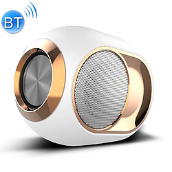 Wewoo Enceinte Bluetooth étanche Haut-parleur sans fil d'extérieur X6 TWS Bassprend en charge la carte mains libres / USB / AUX / TF blanc 