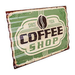 Plaque Murale Alexandra House Living Coffee Shop Fer 59 x 1 x 40 cm 