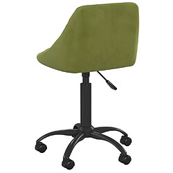 Acheter vidaXL Chaise de salle à manger Vert clair Velours