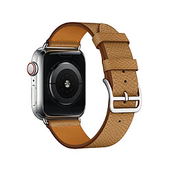 Acheter Wewoo Pour Apple Watch 3/2/1 Génération 42mm Cross Bande Universelle en Cuir Marron