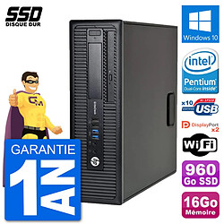 PC HP EliteDesk 800 G1 Intel G3220 RAM 16Go SSD 960Go Windows 10 Wifi · Occasion 