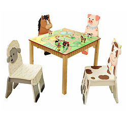 Fantasy Fields Fantaisie Champs - Jouet Meubles -Happy Table Ferme avec Figurines TD-11324A1