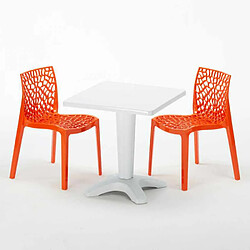 Avis Grand Soleil Table et 2 chaises colorées polypropylen