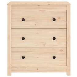 Maison Chic Buffet,Meuble de Rangement,commode pour salon,Cuisine 70x35x80 cm Bois massif de pin -MN99526 pas cher