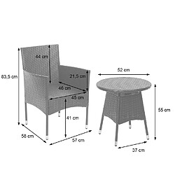 Ensemble table & chaises