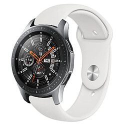 Wewoo Bracelet pour montre connectée en silicone monochrome appliquer Samsung Galaxy Watch Active 22mm blanc 