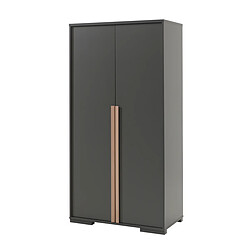 VIPACK Armoire 2 portes London - Anthracite