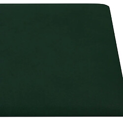 Acheter vidaXL Panneaux muraux 12 pcs Vert foncé 30x30 cm Velours 1,08 m²