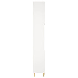 Avis Helloshop26 Armoire de salle de bain 30 x 30 x 190 cm bois d'ingénierie blanc 02_0006547