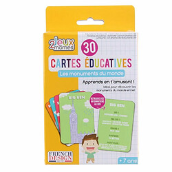 Paris Prix Jeu de Cartes Educatives Monuments 12cm Multicolore