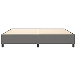 Sommier à lattes,Cadre à lattes de lit pour Adulte Gris foncé 200x200 cm Tissu -MN80451 pas cher