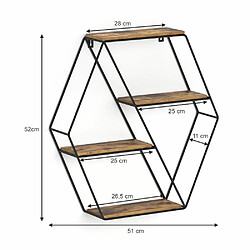 Avis Mpc Etagère Murale 51 X 52 X 11 (lxhxp)