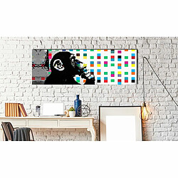 Paris Prix Tableau Imprimé Banksy - the Thinker Monkey 40 x 120 cm