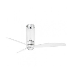 faro Plafonnier ventilateur Tube Acier,diffuseur Verre 48,4 Cm