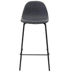 Lot de 2 Chaises de Bar Noir Vieilli KosyForm