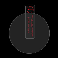 Acheter Wewoo Film protecteur écran d'pour le cadran circulaire de diamètre de 42mm Montre intelligente 0.2mm 9H Dureté de surface 2.15D d'écran en verre trempé anti-déflagrant incurvé