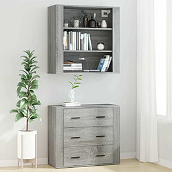 Avis Maison Chic Buffet,Meuble de Rangement,commode pour salon,Cuisine Sonoma gris Bois d'ingénierie -MN18461